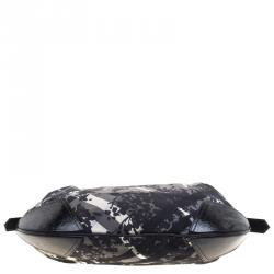 Pre Owned Burberry Black Beat Check Nylon Hobo