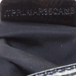 Pre Owned Burberry Black Beat Check Nylon Hobo