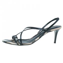 Pre Owned صندل بربري كانفاس نوفاتشيك و جلد مقاس 41