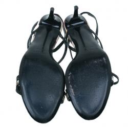 Pre Owned صندل بربري كانفاس نوفاتشيك و جلد مقاس 41