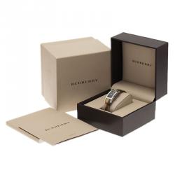 Pre Owned Burberry Black Stainless Steel The Pioneer Women's Wristwatch 20MM