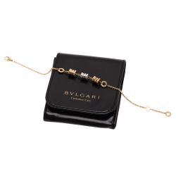 Pre Owned Bvlgari B.ZERO1 3-Elements 18K Yellow, White and Pink Gold Soft Bracelet 