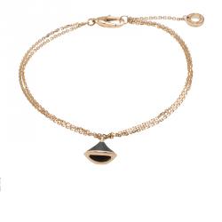 Pre Owned Bvlgari Divas' Dream Onyx Rose Gold Bracelet