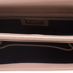 Bvlgari Off White/Beige Leather Medium Serpenti Forever Shoulder Bag