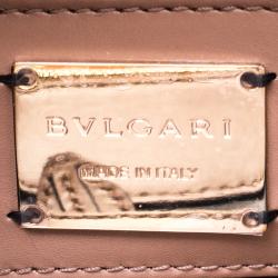 Bvlgari Off White/Beige Leather Medium Serpenti Forever Shoulder Bag