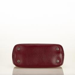 Pre Owned Bvlgari Red Wine Leather Isabella Rossellini Bag