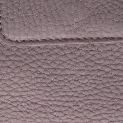 Pre Owned Bvlgari Lilac Leather Continental Wallet