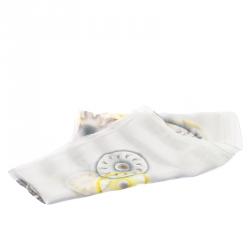 Bvlgari Grey Printed Silk Chiffon Stole