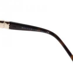 Pre Owned Bvlgari Dark Brown 8104 Ruffle Cat Eye Sunglasses