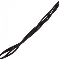 Pre Owned Bvlgari Brown Leather Cord Necklace