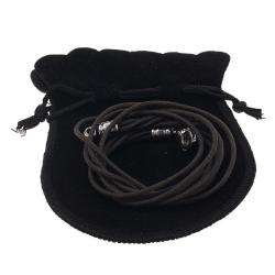 Pre Owned Bvlgari Brown Leather Cord Necklace