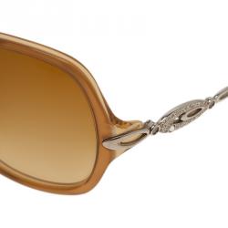Pre Owned Bvlgari Brown 8036 Square Sunglasses
