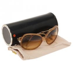 Pre Owned Bvlgari Brown 8036 Square Sunglasses