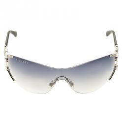 Bvlgari Silver 6039B Shield Sunglasses 