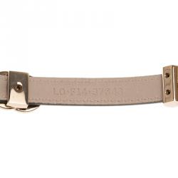 Pre Owned Bvlgari Bvlgari Black Calfskin Leather Double Coiled Rose Gold Plated Bracelet