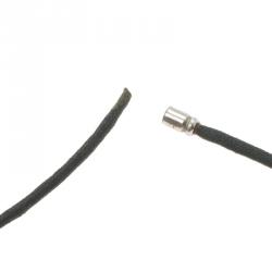 Pre Owned Bvlgari Save the Children Silver Pendant Black Cord Necklace