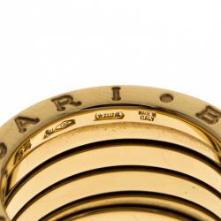 Pre Owned Bvlgari B.Zero1 4 Band 18K Yellow Gold Band Ring Size 54