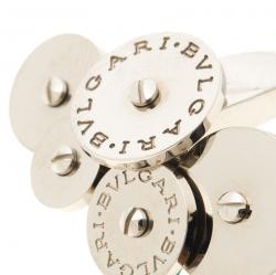 Pre Owned Bvlgari Cicladi White Gold Cocktail Ring Size 54.5