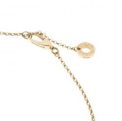 Pre Owned Bvlgari Onyx 18k Yellow Gold Pendant Necklace