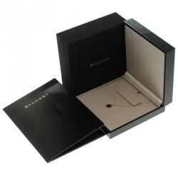 Pre Owned Bvlgari Onyx 18k Yellow Gold Pendant Necklace