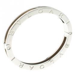Pre Owned Bvlgari B.Zero1 18k Rose Gold & Steel Bracelet 16cm