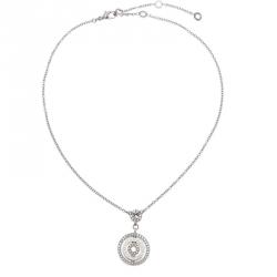 Bvlgari Cerchi Astrale Diamond White Gold Pendant Necklace