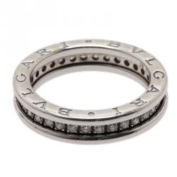 Pre Owned Bvlgari B.Zero1 Diamond Band Ring Size 53