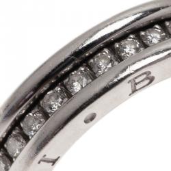 Pre Owned Bvlgari B.Zero1 Diamond Band Ring Size 53