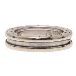 Bvlgari B.Zero1 1-band White Gold Ring Size 47