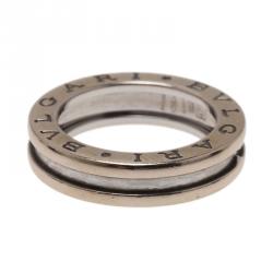 Bvlgari B.Zero1 1-band White Gold Ring Size 47