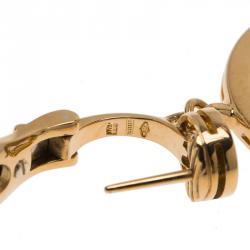 Pre Owned Bvlgari Cerchi Astrale Yellow Gold Earrings