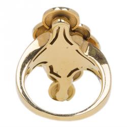 Pre Owned Bvlgari Cicladi Yellow Gold Ring Size 50.5