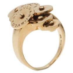 Pre Owned Bvlgari Cicladi Yellow Gold Ring Size 53