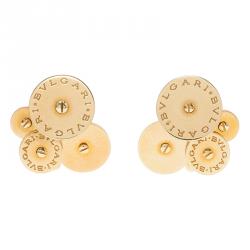 Pre Owned Bvlgari Cicladi Yellow Gold Clip Earrings