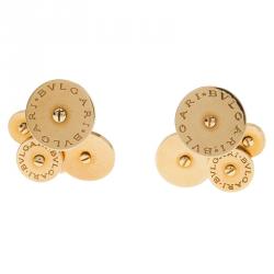 Pre Owned Bvlgari Cicladi Yellow Gold Clip Earrings