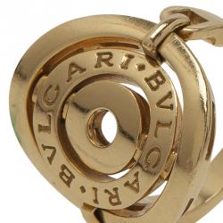 Pre Owned Bvlgari Cerchi Yellow Gold Ring Size 53