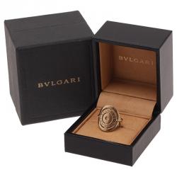 Pre Owned Bvlgari Cerchi Yellow Gold Ring Size 53