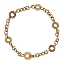 Pre Owned Bvlgari Yellow Gold Chain Bracelet 
