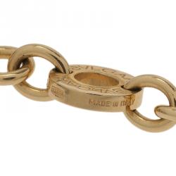 Pre Owned Bvlgari Yellow Gold Chain Bracelet 
