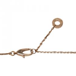 Pre Owned Bvlgari Diva's Dream Mother of Pearl Rose Gold Pendant Necklace