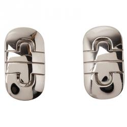 Pre Owned Bvlgari Parentesi White Gold Earrings