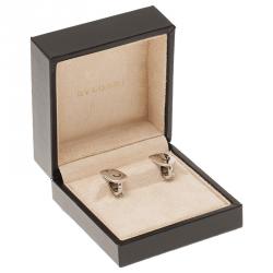 Pre Owned Bvlgari Parentesi White Gold Earrings