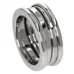Pre Owned Bvlgari B.Zero1 3-Band White Gold Ring Size 48