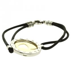 Pre Owned Bvlgari Tondo Cuore Yellow Gold and Steel Bracelet