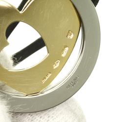 Pre Owned Bvlgari Tondo Cuore Yellow Gold and Steel Bracelet