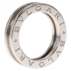 Bvlgari B.Zero1 18k White Gold Ring Size 49