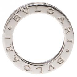 Bvlgari B.Zero1 18k White Gold Ring Size 49