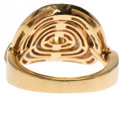 Bvlgari Cerchi Yellow Gold Ring Size 53