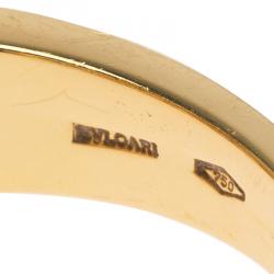 Bvlgari Cerchi Yellow Gold Ring Size 53