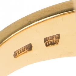 Bvlgari Cerchi Yellow Gold Ring Size 53